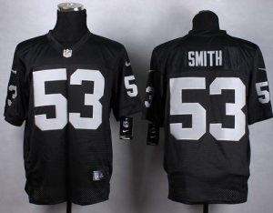 Nike Raiders #53 Malcolm Smith Black Team Color Men's Stitched NFL Elite Jersey