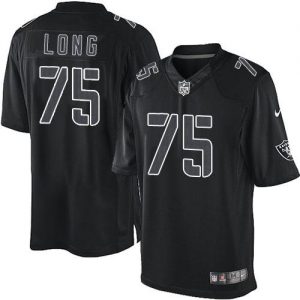 Nike Raiders #75 Howie Long Black Men's Embroidered NFL Impact Limited Jersey