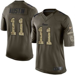 Nike Rams #11 Tavon Austin Green Men's Stitched NFL Limited Salute to Service Jersey