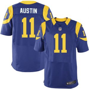 Nike Rams #11 Tavon Austin Royal Blue Alternate Men's Stitched NFL Elite Jersey
