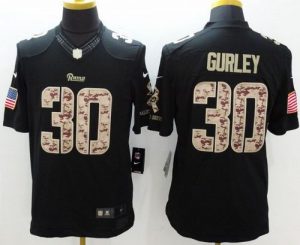 Nike Rams #30 Todd Gurley Black Men's Stitched NFL Limited Salute to Service Jersey