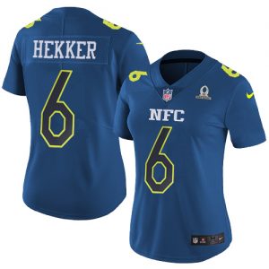 Nike Rams #6 Johnny Hekker Navy Women's Stitched NFL Limited NFC 2017 Pro Bowl Jersey