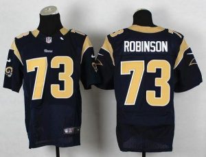 Nike Rams #73 Greg Robinson Navy Blue Team Color Men's Stitched NFL Elite Jersey