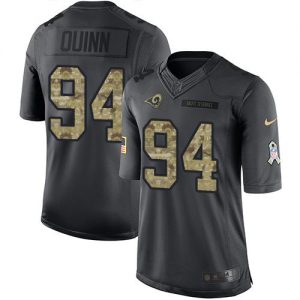 Nike Rams #94 Robert Quinn Black Men's Stitched NFL Limited 2016 Salute to Service Jersey