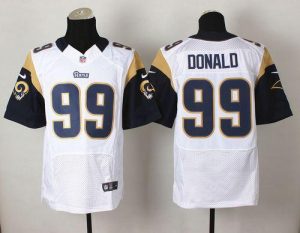 Nike Rams #99 Aaron Donald White Men's Stitched NFL Elite Jersey