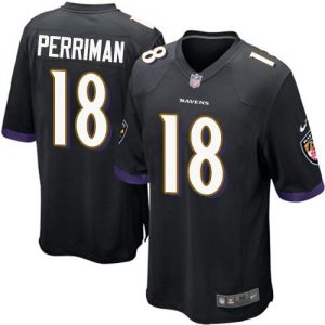 Nike Ravens #18 Breshad Perriman Black Alternate Youth Stitched NFL New Elite Jersey