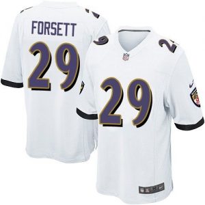 Nike Ravens #29 Justin Forsett White Youth Stitched NFL New Elite Jersey