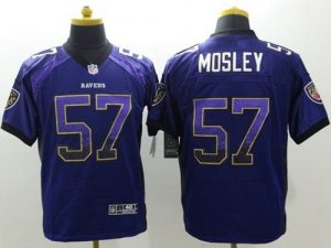 Nike Ravens #57 C.J. Mosley Purple Team Color Men's Stitched NFL Elite Drift Fashion Jersey