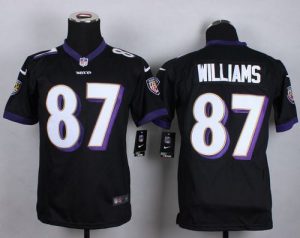 Nike Ravens #87 Maxx Williams Black Alternate Youth Stitched NFL New Elite Jersey