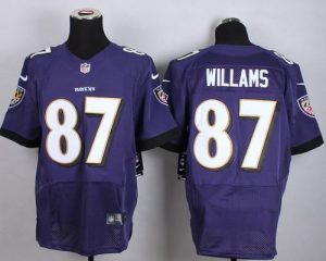 Nike Ravens #87 Maxx Williams Purple Team Color Men's Stitched NFL New Elite Jersey