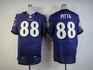 Nike Ravens #88 Dennis Pitta Purple Team Color Men's Embroidered NFL Elite Jersey