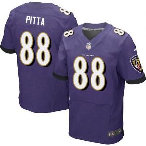 Nike Ravens #88 Dennis Pitta Purple Team Color Men's Stitched NFL New Elite Jersey