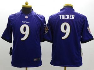 Nike Ravens #9 Justin Tucker Purple Team Color Youth Stitched NFL New Limited Jersey