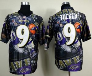 Nike Ravens #9 Justin Tucker Team Color Men's Stitched NFL Elite Fanatical Version Jersey