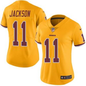 Nike Redskins #11 DeSean Jackson Gold Women's Stitched NFL Limited Rush Jersey
