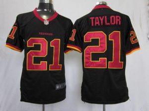 Nike Redskins #21 Sean Taylor Black Men's Embroidered NFL Game Jersey