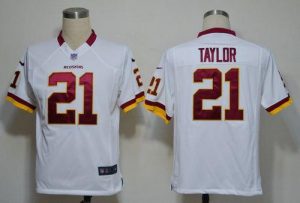 Nike Redskins #21 Sean Taylor White Men's Embroidered NFL Game Jersey
