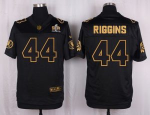 Nike Redskins #44 John Riggins Black Men's Stitched NFL Elite Pro Line Gold Collection Jersey