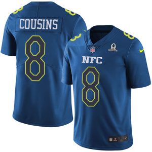 Nike Redskins #8 Kirk Cousins Navy Youth Stitched NFL Limited NFC 2017 Pro Bowl Jersey