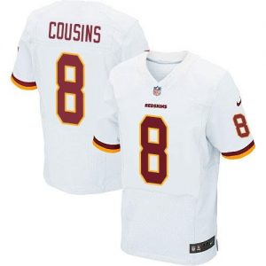 Nike Redskins #8 Kirk Cousins White Men's Stitched NFL Elite Jersey