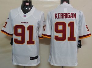 Nike Redskins #91 Ryan Kerrigan White Men's Embroidered NFL Limited Jersey