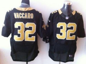 Nike Saints #32 Kenny Vaccaro Black Team Color Men's Embroidered NFL Elite Jersey