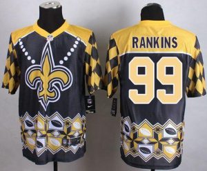 Nike Saints #99 Sheldon Rankins Black Men's Stitched NFL Elite Noble Fashion Jersey