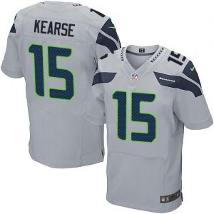 Nike Seahawks #15 Jermaine Kearse Grey Alternate Men's Stitched NFL Elite Jersey