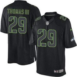 Nike Seahawks #29 Earl Thomas III Black Men's Stitched NFL Impact Limited Jersey