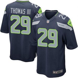 Nike Seahawks #29 Earl Thomas III Steel Blue Team Color Men's Stitched NFL Game Jersey
