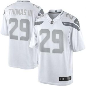 Nike Seahawks #29 Earl Thomas III White Men's Stitched NFL Limited Platinum Jersey