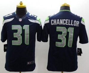 Nike Seahawks #31 Kam Chancellor Steel Blue Team Color Men's Stitched NFL Limited Jersey