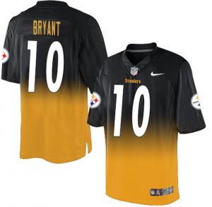 Nike Steelers #10 Martavis Bryant Black Gold Men's Stitched NFL Elite Fadeaway Fashion Jersey