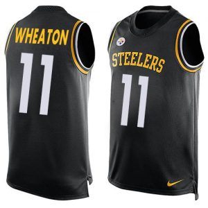 Nike Steelers #11 Markus Wheaton Black Team Color Men's Stitched NFL Limited Tank Top Jersey
