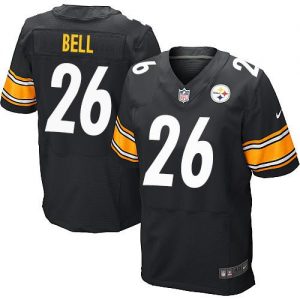 Nike Steelers #26 Le'Veon Bell Black Team Color Men's Embroidered NFL Elite Jersey