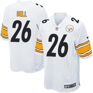 Nike Steelers #26 Le'Veon Bell White Men's Embroidered NFL Game Jersey