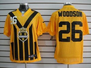 Nike Steelers #26 Rod Woodson Gold 1933s Throwback Men's Embroidered NFL Elite Jersey