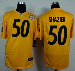 Nike Steelers #50 Ryan Shazier Gold Men's Stitched NFL Game Jersey