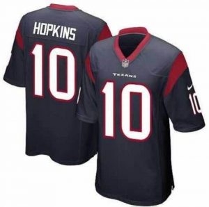 Nike Texans #10 DeAndre Hopkins Navy Blue Team Color Men's Embroidered NFL Game Jersey