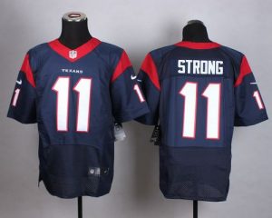 Nike Texans #11 Jaelen Strong Navy Blue Team Color Men's Stitched NFL Elite Jersey