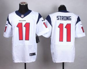 Nike Texans #11 Jaelen Strong White Men's Stitched NFL Elite Jersey
