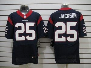 Nike Texans #25 Kareem Jackson Navy Blue Team Color Men's Embroidered NFL Elite Jersey
