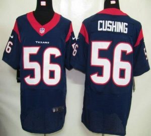 Nike Texans #56 Brian Cushing Navy Blue Team Color Men's Embroidered NFL Elite Jersey