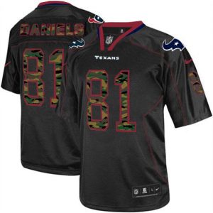 Nike Texans #81 Owen Daniels Black Men's Embroidered NFL Elite Camo Fashion Jersey