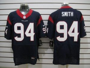 Nike Texans #94 Antonio Smith Navy Blue Team Color Men's Embroidered NFL Elite Jersey