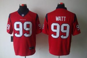 Nike Texans #99 J.J. Watt Red Alternate Men's Embroidered NFL Limited Jersey