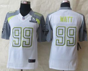 Nike Texans #99 J.J. Watt White Pro Bowl Men's Stitched NFL Elite Team Carter Jersey