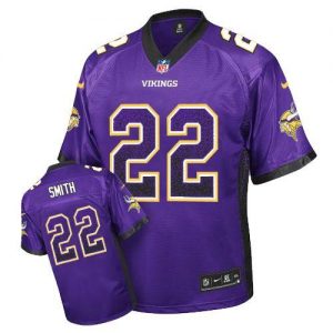 Nike Vikings #22 Harrison Smith Purple Team Color Men's Embroidered NFL Elite Drift Fashion Jersey