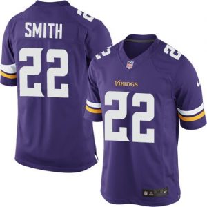 Nike Vikings #22 Harrison Smith Purple Team Color Men's Embroidered NFL Limited Jersey