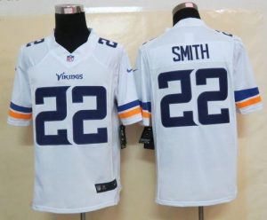 Nike Vikings #22 Harrison Smith White Men's Embroidered NFL Limited Jersey